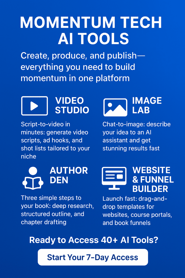 Momentum Tech AI Tools: The All-in-One Platform Helping Creators Build, Grow, and Earn With Artificial Intelligence